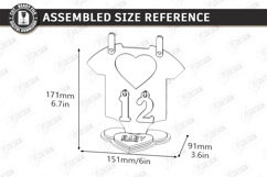 Pregnancy Countdown Frame Laser Cut |Baby Milestone Calendar Product Image 2