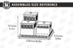 Decorative Modular Wooden Storage Boxes Laser Cut Bundle Product Image 13