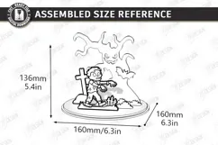 Halloween 3D Miniature Cloche Scenes Laser Cut | Zombie SVG Product Image 2