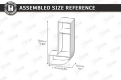 Wooden Letter Bookshelf Laser Cut | Wall Shelf | Home Decor Product Image 3