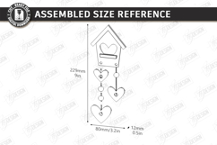 Love Wall Ornament Laser Cut Bundle | Romantic Hanging Signs Product Image 12