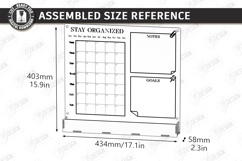 Acrylic Wall Planner Laser Cut Bundle| Family Calendar | CNC Product Image 22