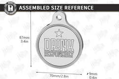 Beer Bottle Opener Keychain Laser Cut | Father's Day Gift Product Image 2