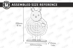 Yarn Wrapped Animals Craft Laser Cut Bundle | Shelf Sitters Product Image 12