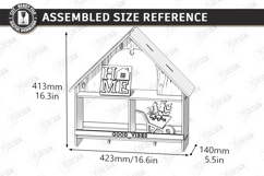 Farmhouse House Shelf Laser Cut | Rustic SVG | Wall Shelves Product Image 2