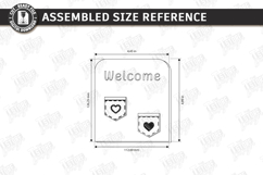 Miniature Welcome Sign Plaque Laser Cut Bundle | 3D Layered Product Image 2