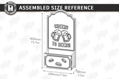 Beer Bottle Opener Laser Cut Bundle |Home Bar| Bar Tool SVG Product Image 2