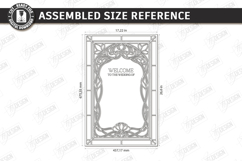 Stained Glass Wedding Welcome Sign Laser Cut Bundle | Floral Product Image 12