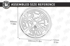 Labyrinth Balance Board Game Laser Cut Bundle | Maze Puzzles Product Image 13