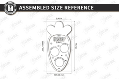 Easter Bunny Treat Tray Laser Cut | Serving Tray | Board SVG Product Image 2