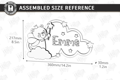 Personalized LED Cloud Night Light - Layered Baby Name SVG Product Image 3