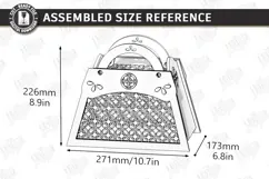 Flowers Basket Laser Cut | Floral Basket | Bouquet Holder Product Image 2