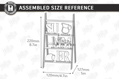 Mini Decorative Ladder Shelf Laser Cut Bundle | Tiered Tray Product Image 12