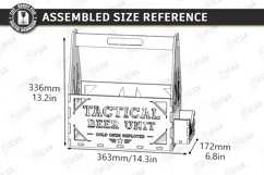 Wooden Beer Bottle Caddy Laser Cut | Father’s Day gift Idea Product Image 2