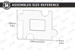 Family Puzzle Photo Frame Laser Cut | Modern Picture Frame Product Image 2