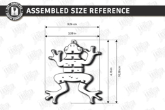 Flexible Animal Keychain Laser Cut | Bag Charm | Frog SVG Product Image 2