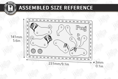 Wooden Dog Breed Card Puzzles Laser Cut Bundle | 3D Puzzle Product Image 21