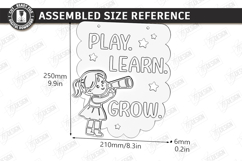 Nursery Wall Decor Laser Cut | Kids Room Sign | Wood Banner Product Image 3