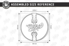 Cat Coaster Laser Cut Bundle | Funny Kitten Drink Coasters Product Image 13