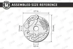 Drink Lid Topper Laser Cut | Acrylic Tumbler Tag | Summer Product Image 2