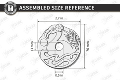 Drink Lid Toppers Laser Cut Bundle | Acrylic Tumbler Tag SVG Product Image 14