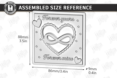 Valentine's Day Tiered Tray Laser Cut | Romantic Sign SVG Product Image 2