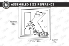 Nursery Name Sign Alphabet Laser Cut | Wall Monogram | Sheep Product Image 3