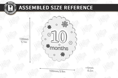 Baby Birth Announcement Signs Laser Cut Bundle | Nursery SVG Product Image 14