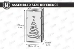 Christmas Advent Candle Holder Laser Cut Kit | Holiday Laser Product Image 7
