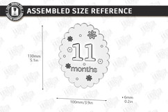 Baby Birth Announcement Signs Laser Cut Bundle | Nursery SVG Product Image 15