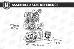 Valentine's Day Tiered Tray Laser Cut | Romantic Table Decor Product Image 27