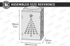 Christmas Advent Candle Holder Laser Cut Kit | Holiday Laser Product Image 2