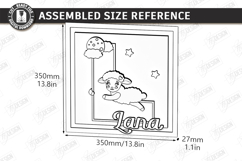 Nursery Name Sign Alphabet Laser Cut | Wall Monogram | Sheep Product Image 3