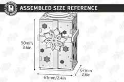 Christmas Advent Candle Holder Laser Cut Kit | Advent Block Product Image 3