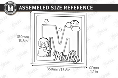 Nursery Name Sign Alphabet Laser Cut | Wall Monogram | Sheep Product Image 3