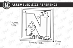 Nursery Name Sign Alphabet Laser Cut | Wall Monogram | Sheep Product Image 2