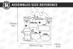 Baby Birth Announcement Signs Laser Cut Bundle | Nursery SVG Product Image 2