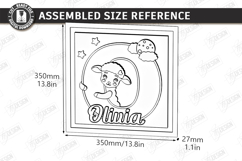 Nursery Name Sign Alphabet Laser Cut | Wall Monogram | Sheep Product Image 2