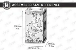Christmas Advent Candle Holder Laser Cut Kit | Holiday Laser Product Image 7