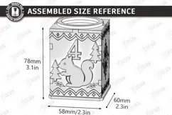 Christmas Advent Candle Holder Laser Cut Kit | Holiday Laser Product Image 2