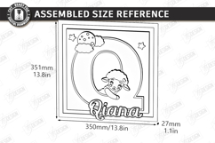 Nursery Name Sign Alphabet Laser Cut | Wall Monogram | Sheep Product Image 2