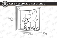 Nursery Name Sign Alphabet Laser Cut | Wall Monogram | Sheep Product Image 2