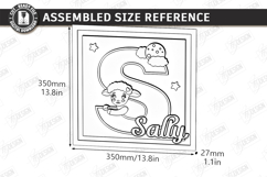 Nursery Name Sign Alphabet Laser Cut | Wall Monogram | Sheep Product Image 2