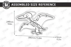 Dinosaur Fossil Excavation Laser Cut | Dinosaur Skeleton SVG Product Image 2