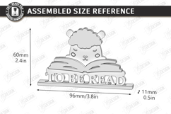 To Be Read Shelf Decor Laser Cut | Shelf Sitter | Home Decor Product Image 2