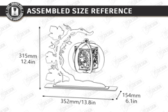 Halloween Hand Lantern Laser Cut | Halloween Hanging Lantern Product Image 2