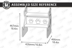 Kids Wooden Step Stool Laser Cut | Kids Laser | Bear SVG Product Image 2
