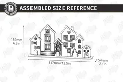 Christmas Village Lighted Stand Laser Cut | Christmas Town Product Image 2