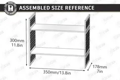 3D Decorative Wall Shelf Laser Cut | Home Wall Organization Product Image 2
