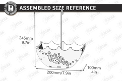 Umbrella Flower Box Laser Cut | Bridal Shower Gift Box Kit Product Image 4